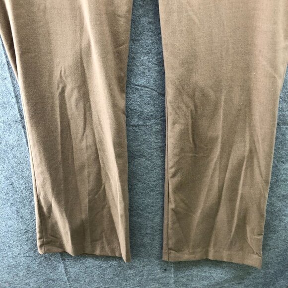 Loft Julie Trouser Dress Pants Womens 8 Tan Camel Wide Leg Twill Fall Winter - Picture 4 of 10